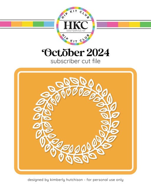 Leafy Wreath Cut File