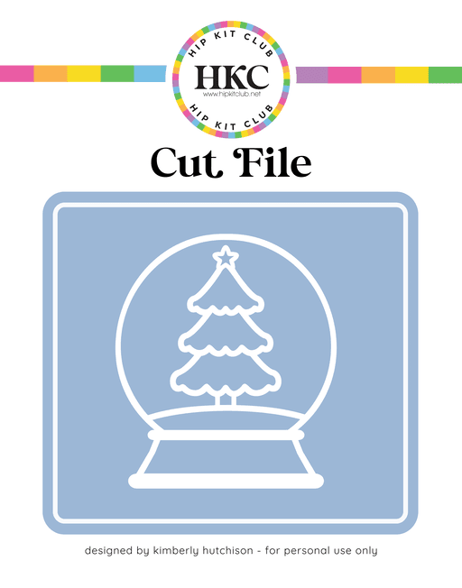 Snow Globe Cut File