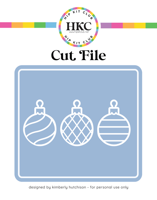 Ornaments Cut File