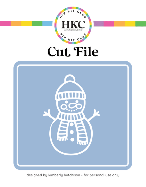 Snowman Cut File