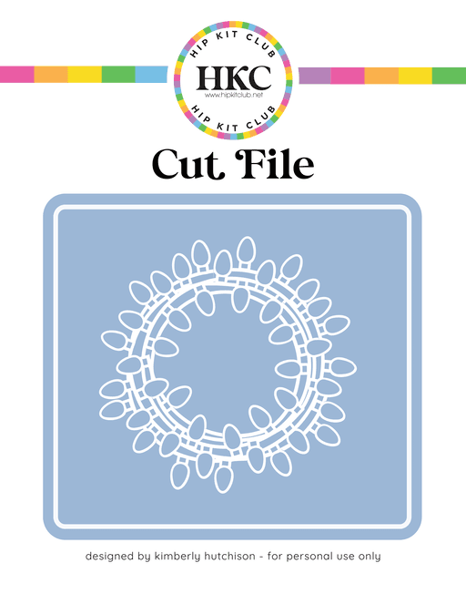 Christmas Lights Cut File (Free when registered)