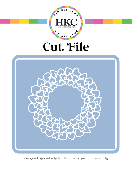 Heart Wreath Cut File
