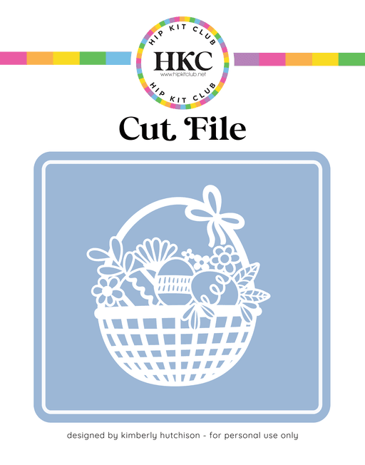 Easter Basket Cut File