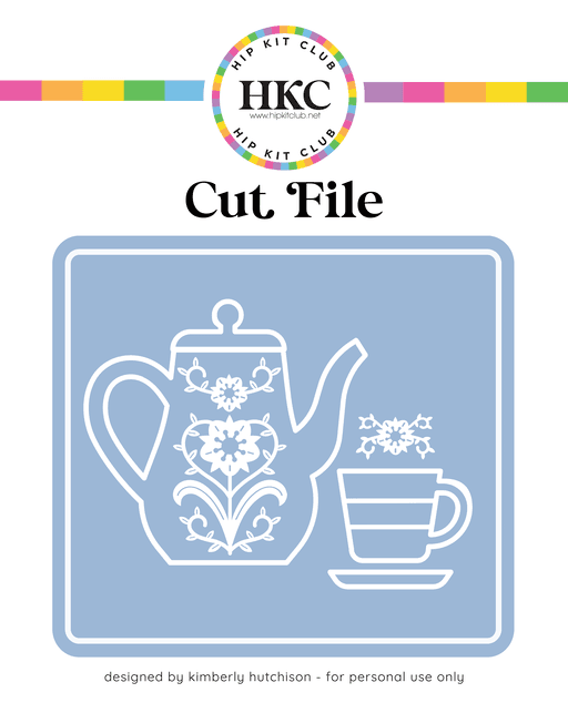 Tea Party Cut File