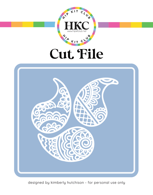 Paisley Trio Cut File