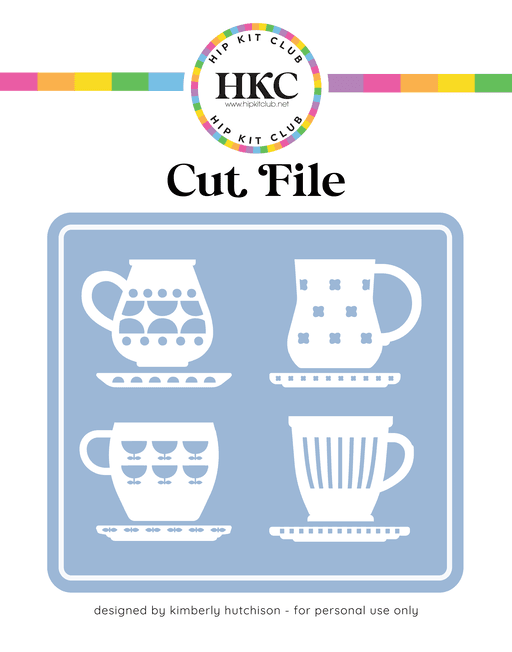 Coffee Cups Cut File