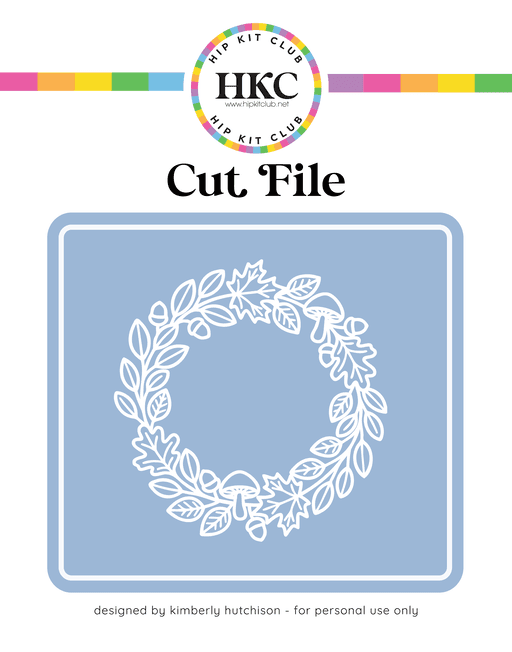 Fall Wreath Cut File