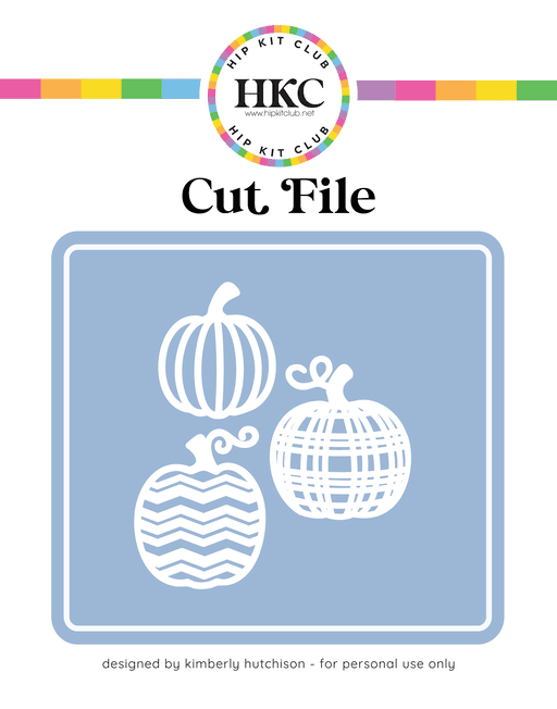 Pumpkin Trio Cut File