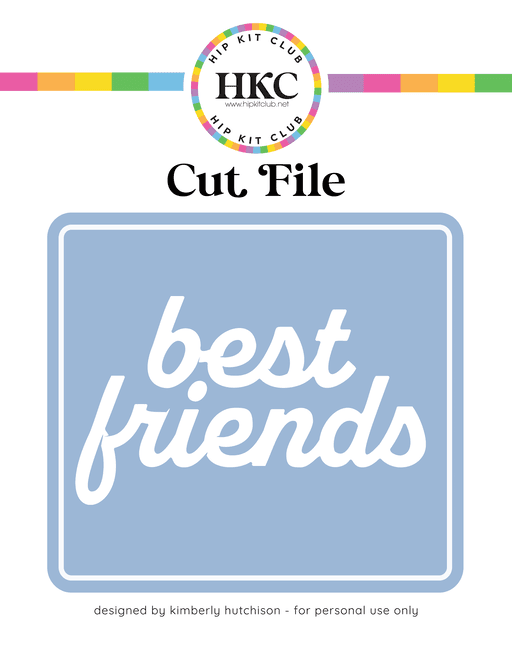 Best Friends Cut File (Free when registered)  