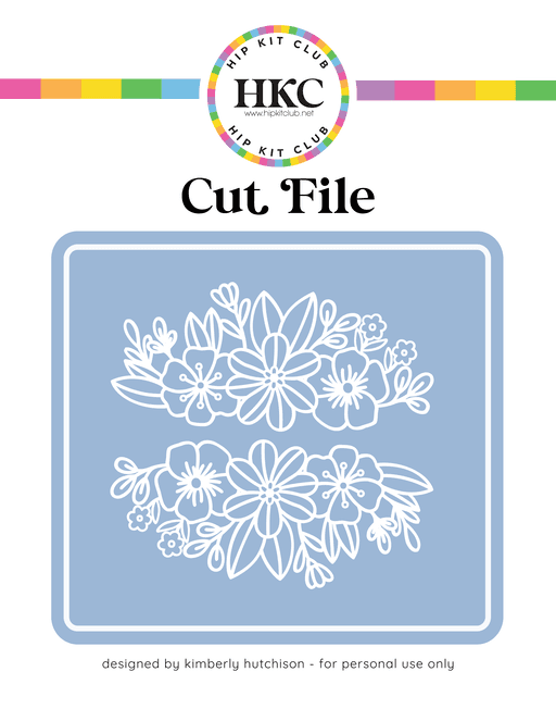 Floral Swag Cut File 