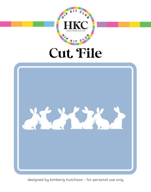 Bunny Parade Cut File