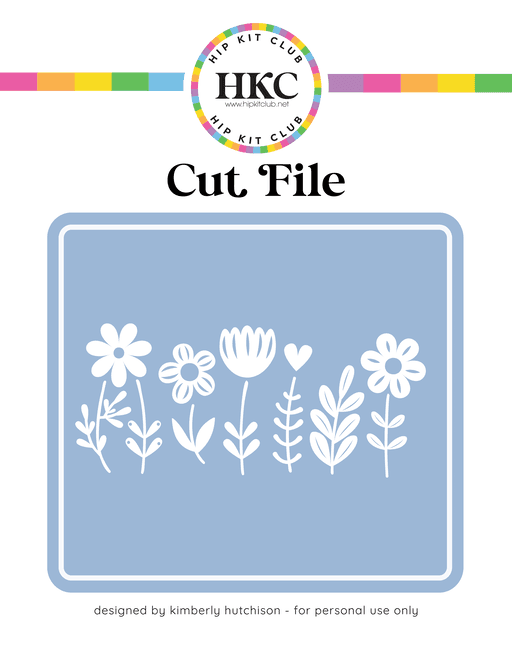 Spring Blooms Cut File 
