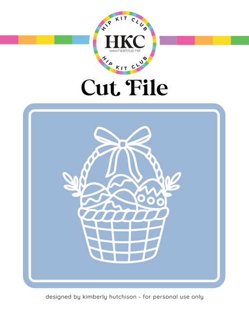 Easter Basket Cut File