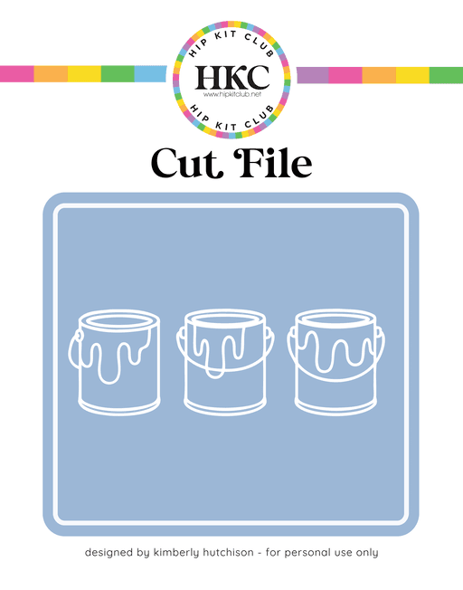 Paint Cans Cut FIle