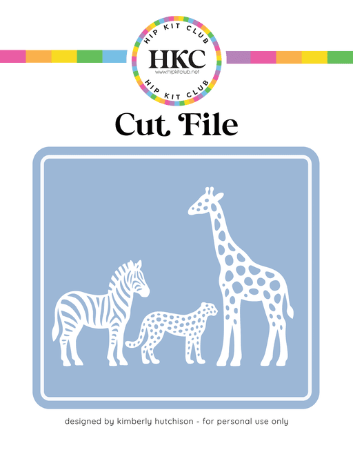 Zoo Animals Cut FIle