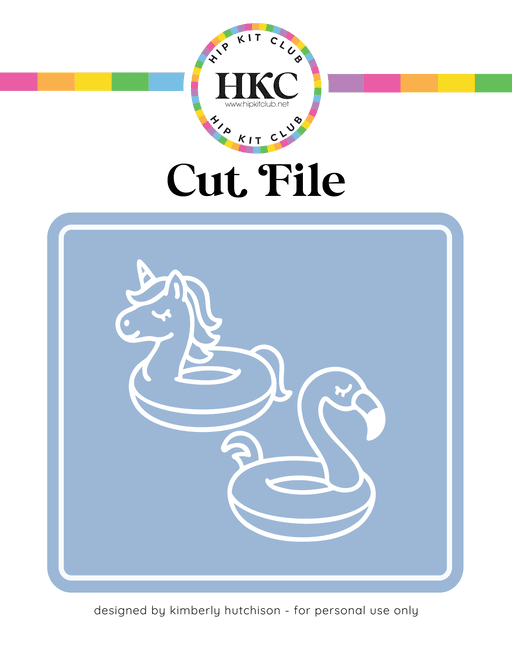 Pool Floaties Cut FIle