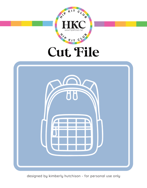 Backpack Cut FIle