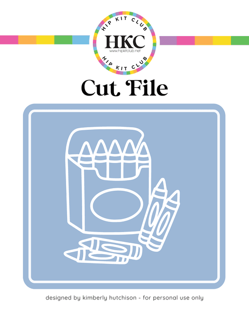 Crayons Cut FIle